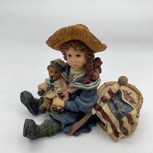 Boyds Bears Dollstone "Betsy with Edmund" Home Again Figurine #3503
